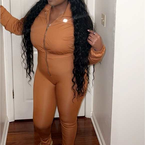 Shane Justin puffer jumpsuit Brown - Picture 8 of 10